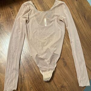 Aritzia Sheer Mesh Bodysuit (NWOT)